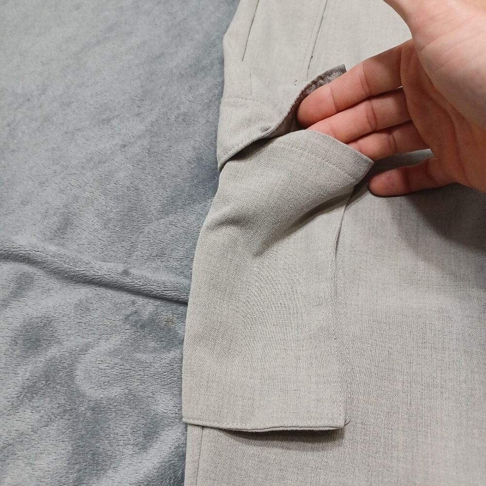 New York & Co Womens Slim Tapered Cargo Pants Size 6‎ Gray Mid Rise Stretch - Picture 8 of 13